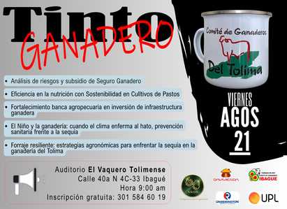 TINTO GANADERO 21 DE AGOSTO DE 2026
