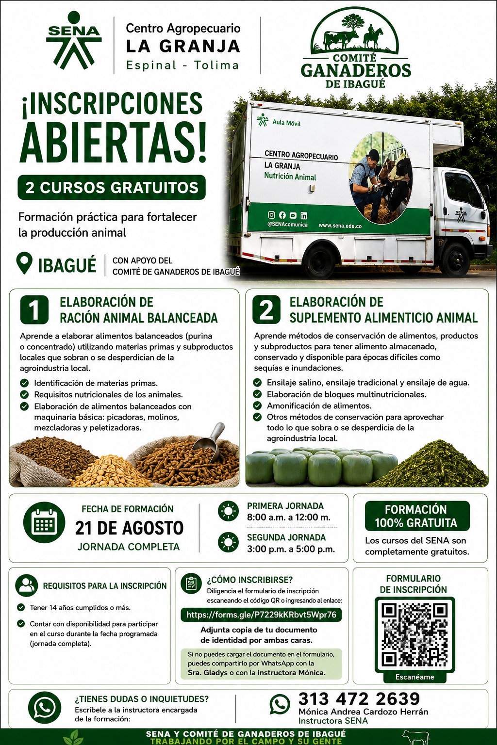 Elaboración de Ración Animal Balanceada 🌱 Elaboración de Suplemento Alimenticio Animal