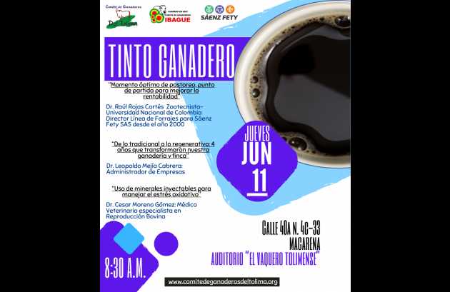 TINTO GANADERO 11 DE JUNIO DE 2026